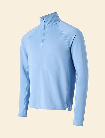 Camiseta desportiva com gola alta com fecho - (ekstract)