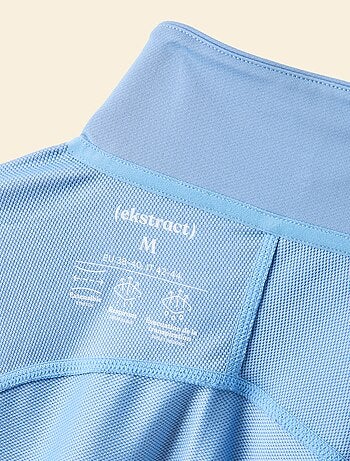 Camiseta desportiva com gola alta com fecho - (ekstract)