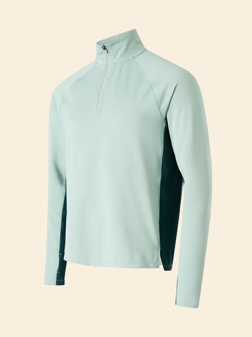 Camiseta desportiva com gola alta com fecho - (ekstract) - Kiabi