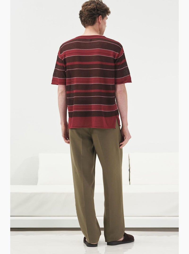 Camiseta masculina giesto Vermelho bordô - Kiabi
