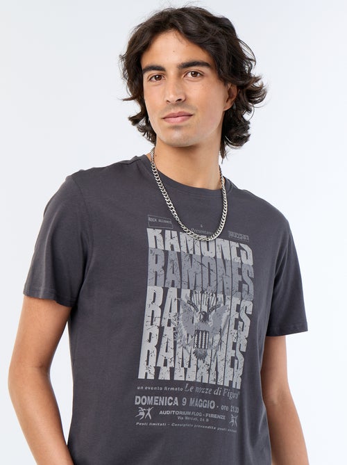 Camiseta 'Ramones' de manga curta - Kiabi