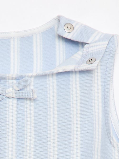 Camiseta sem mangas com laços decorativos - coleção fácil de vestir - Kiabi