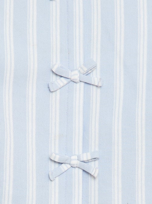 Camiseta sem mangas com laços decorativos - coleção fácil de vestir - Kiabi