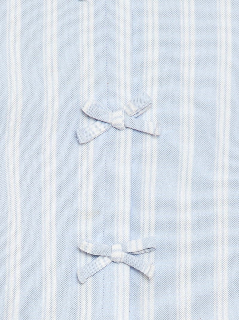 Camiseta sem mangas com laços decorativos - coleção fácil de vestir Azul - Kiabi