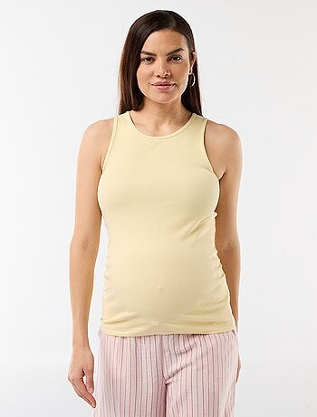 Camisete de gravidez com cavas americanas