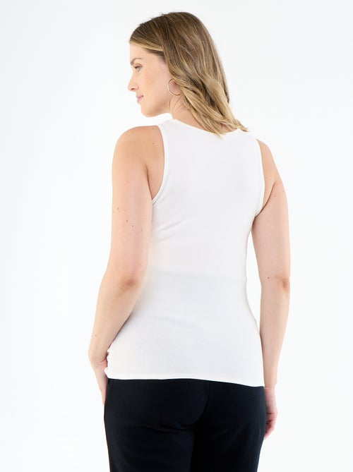 Camisete de gravidez com cavas americanas - Kiabi