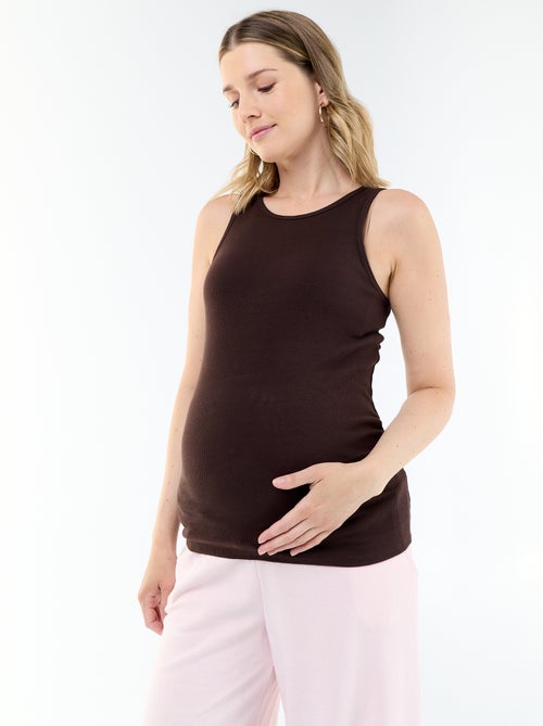 Camisete de gravidez com cavas americanas - Kiabi