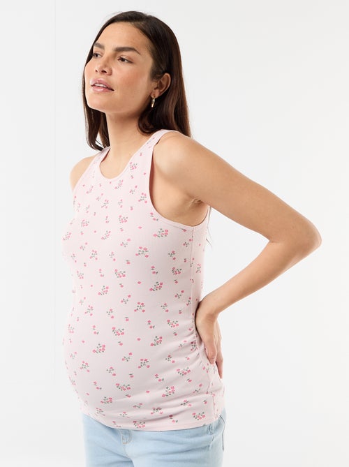 Camisete de gravidez com cavas americanas - Kiabi