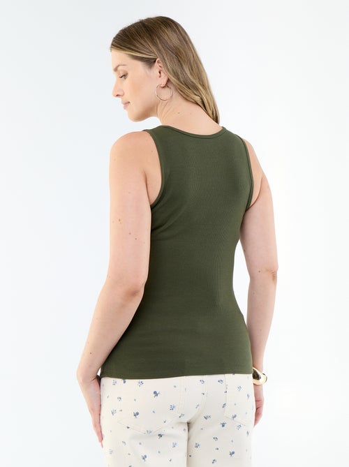 Camisete de gravidez com cavas americanas - Kiabi