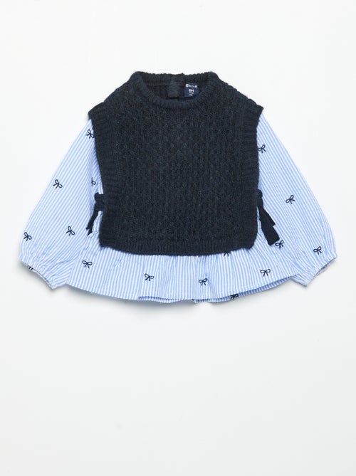 Camisola 2 em 1 - Kiabi
