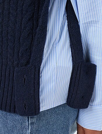 Camisola 2-em-1 com camisa