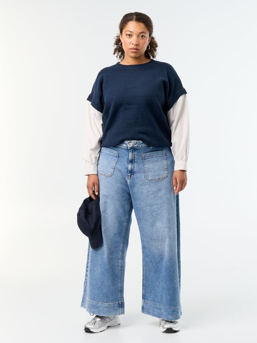Camisola 2-em-1 com camisa - Kiabi