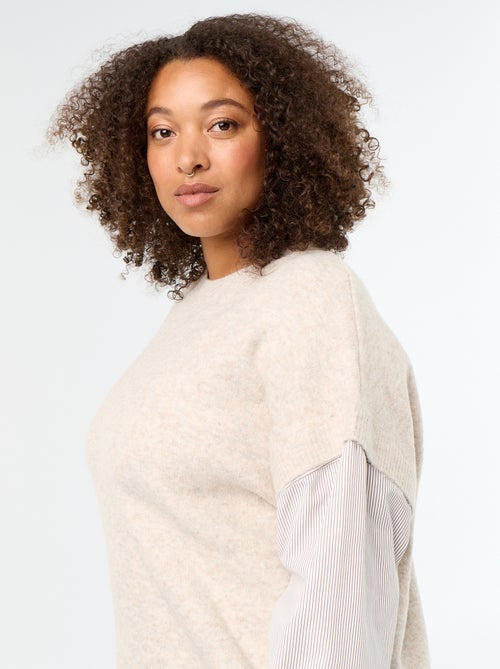 Camisola 2-em-1 com camisa - Kiabi