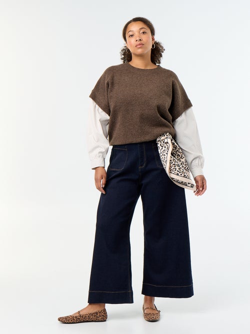 Camisola 2-em-1 com camisa - Kiabi