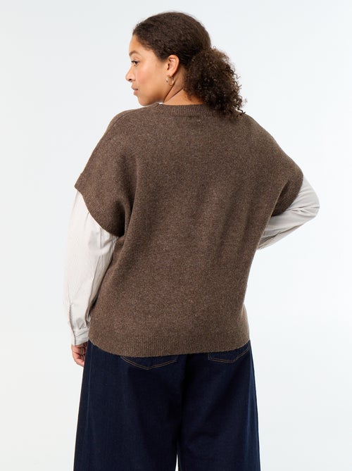Camisola 2-em-1 com camisa - Kiabi