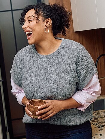 Camisola 2-em-1 com camisa