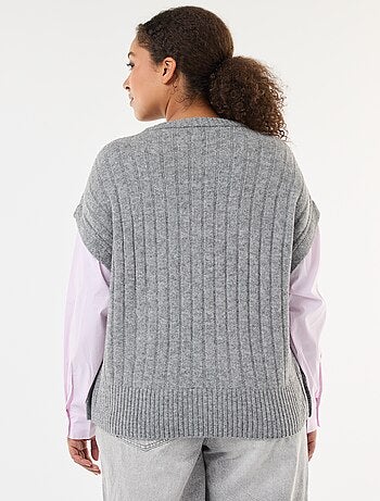 Camisola 2-em-1 com camisa