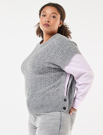 Camisola 2-em-1 com camisa