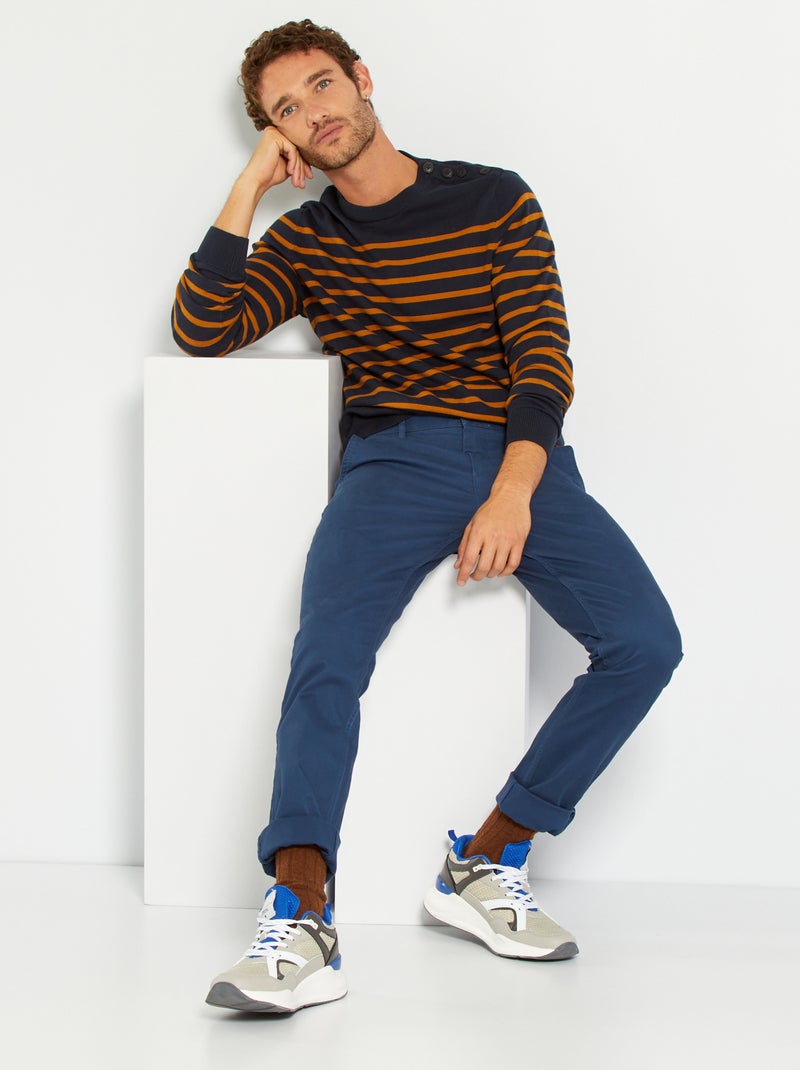 Camisola à marinheiro AZUL - Kiabi