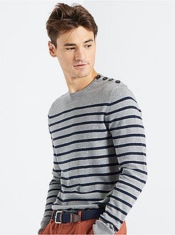 Camisola à marinheiro de conceção ecológica - Kiabi