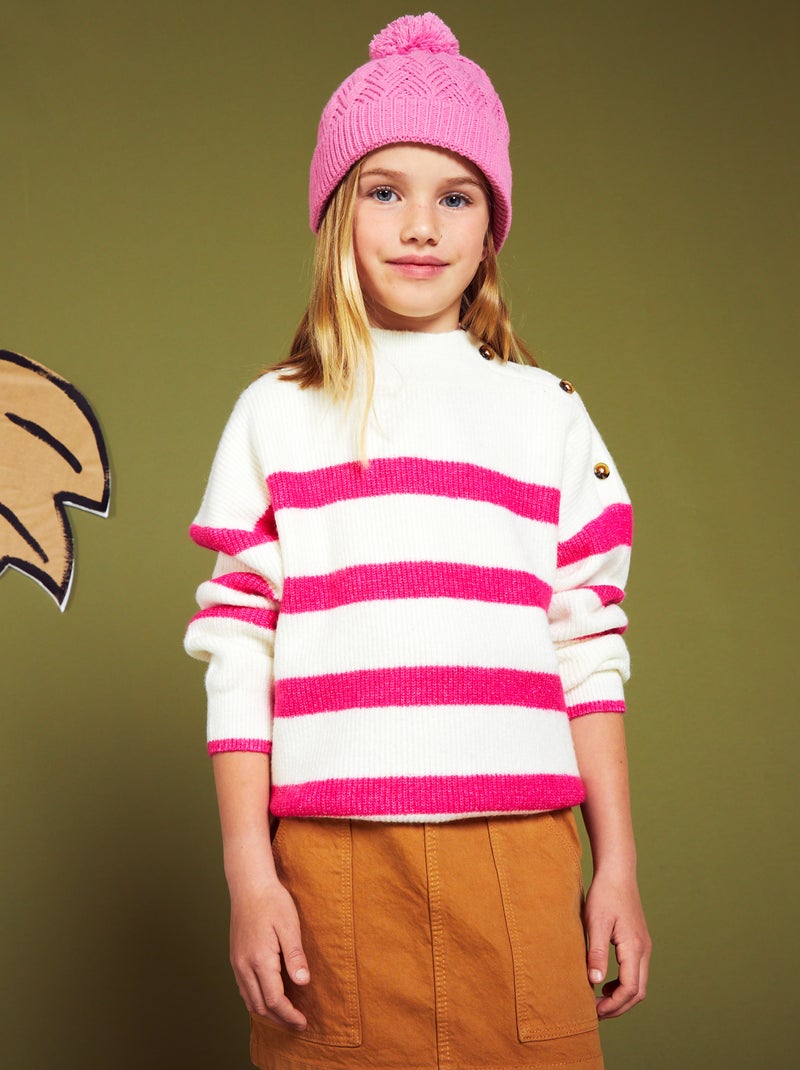 Camisola à marinheiro de manga comprida ROSA - Kiabi