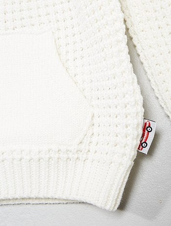 Camisola a ponto de arroz em puro algodão - Kiabi