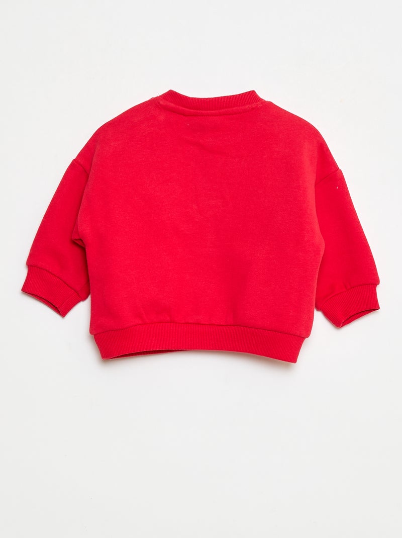 Camisola animada fantasia 'Disney' 'Marie' em algodão Vermelho - Kiabi