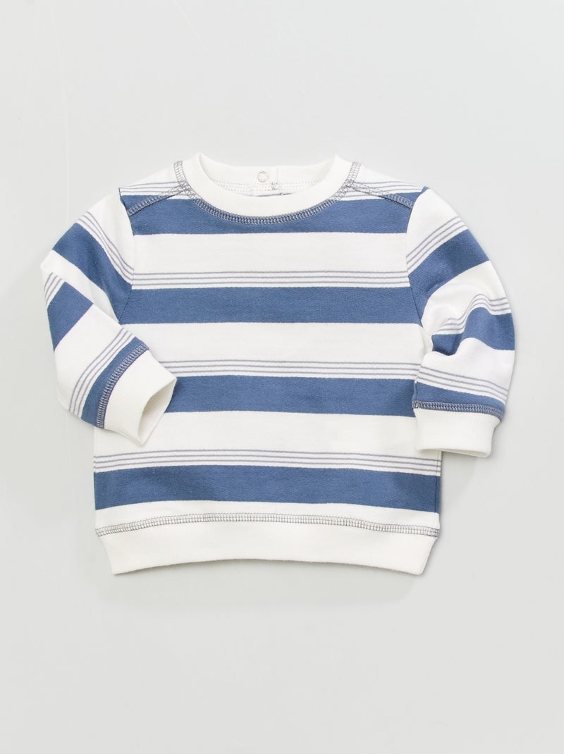 Camisola às riscas BRANCO - Kiabi