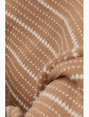 Camisola às riscas com decote redondo hiccup