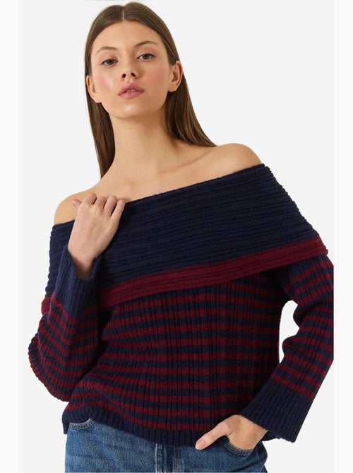 Camisola às riscas com gola alta lucci - Kiabi Camisola às riscas com gola alta lucci - Kiabi