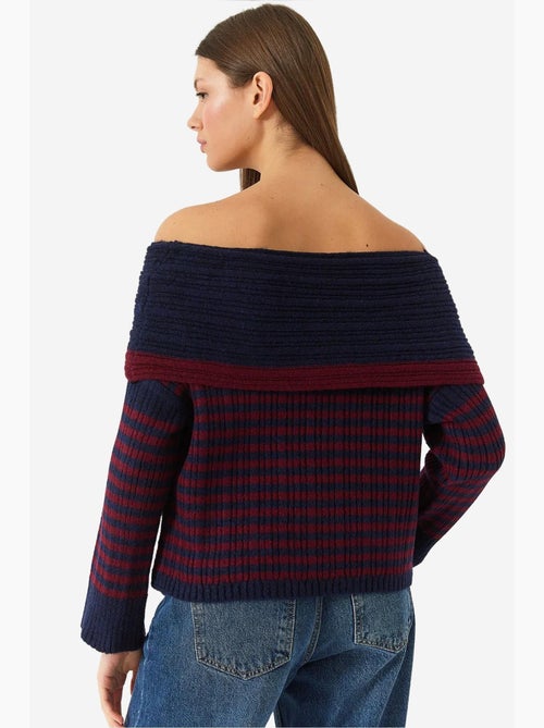 Camisola às riscas com gola alta lucci - Kiabi Camisola às riscas com gola alta lucci - Kiabi