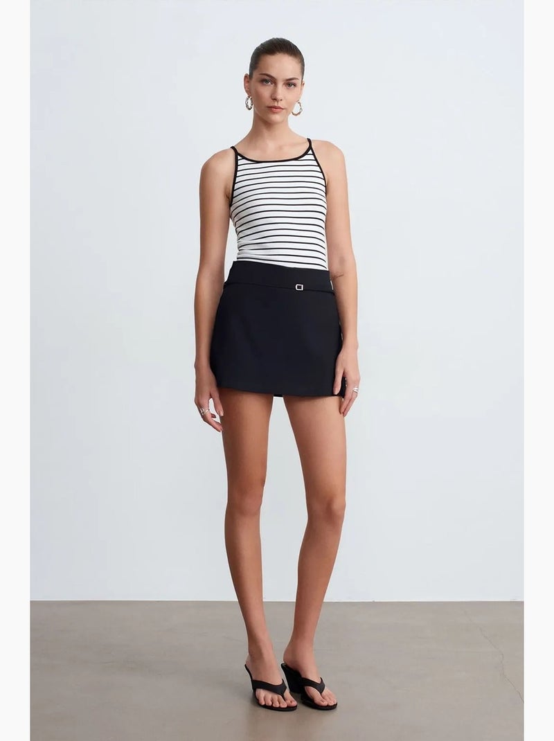 Camisola às riscas dilvin Branco Preto - Kiabi
