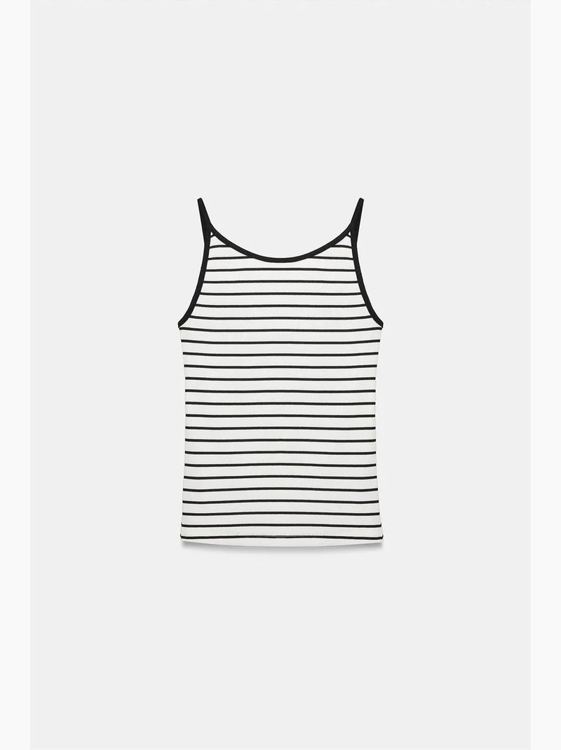 Camisola às riscas dilvin Branco Preto - Kiabi