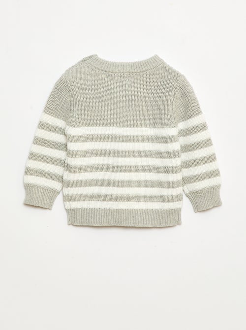 Camisola às riscas em algodão - Kiabi
