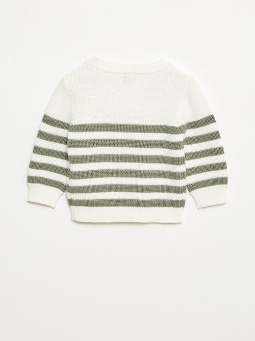 Camisola às riscas em algodão - Kiabi