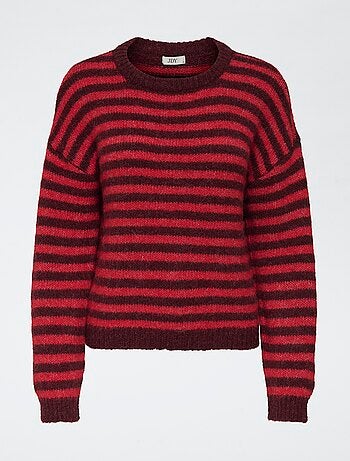 Camisola às riscas 'JDY' gola redonda