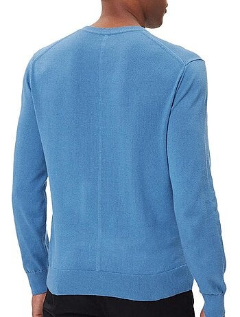 Camisola azul calvin klein jeans para homem ls supima lv040bm343