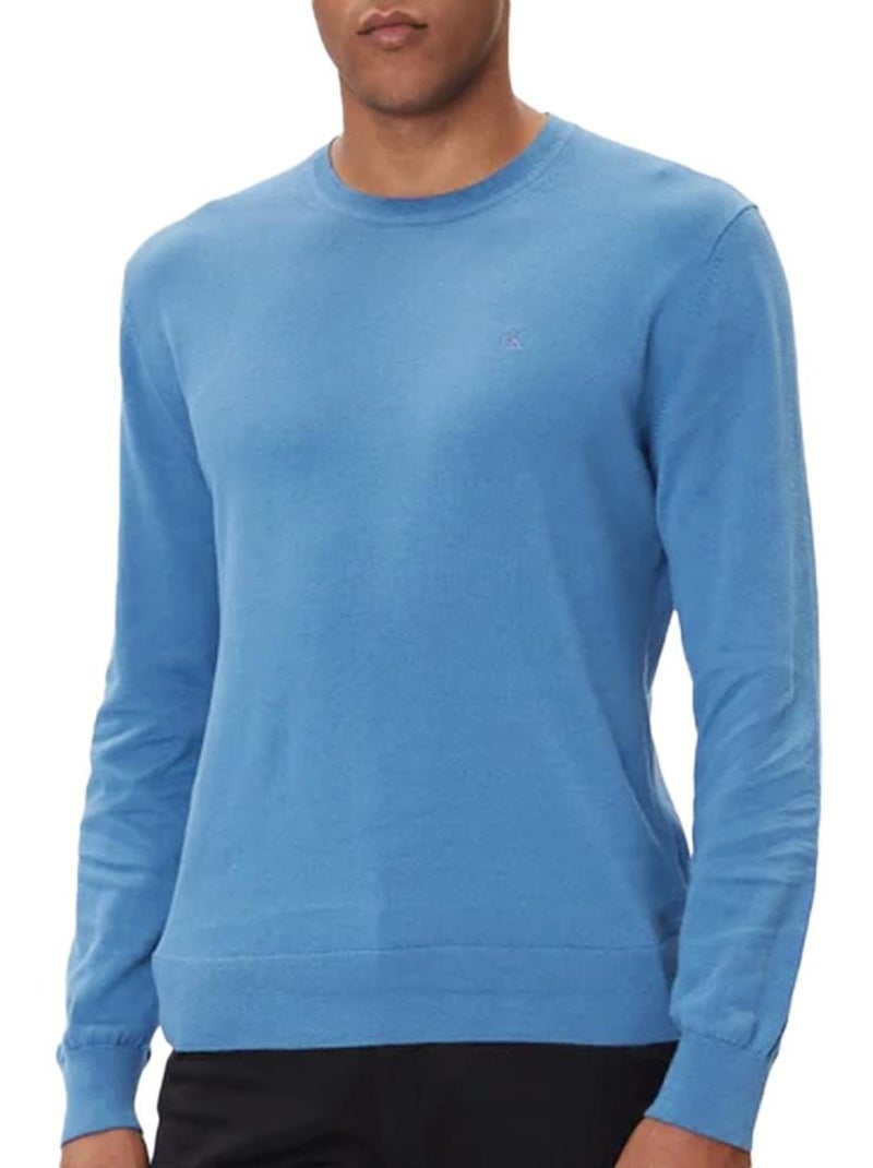 Camisola Azul Calvin Klein Jeans Supima para Homem Azul - Kiabi