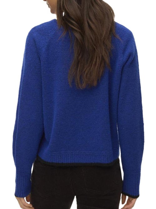 Camisola Azul Elétrico Vero Moda Maquarius para Mulher - Kiabi Camisola Azul Elétrico Vero Moda Maquarius para Mulher - Kiabi
