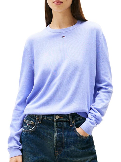 Camisola Azul Essencial Tommy Hilfiger para Mulher DW0DW20159 - Kiabi Camisola Azul Essencial Tommy Hilfiger para Mulher DW0DW20159 - Kiabi