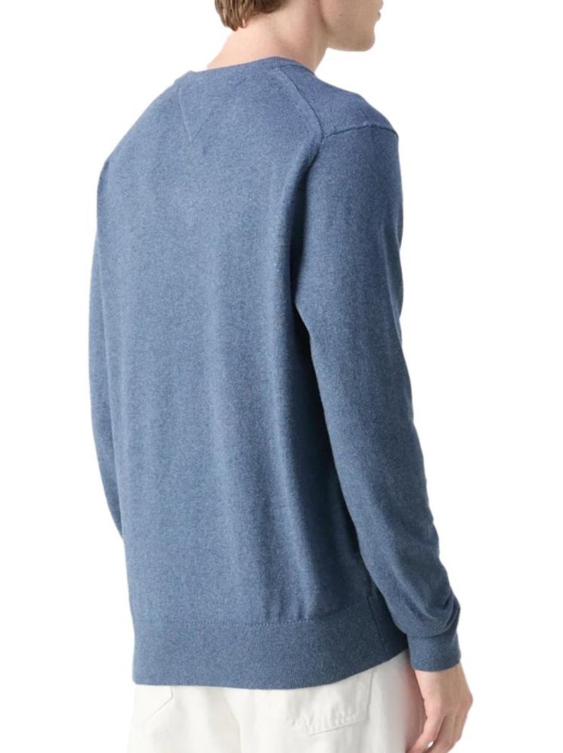 Camisola Azul Tommy Hilfiger Pima para Homem Azul - Kiabi