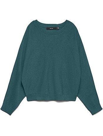 Camisola Azul Vero Moda Happyglitter Batwing para Mulher