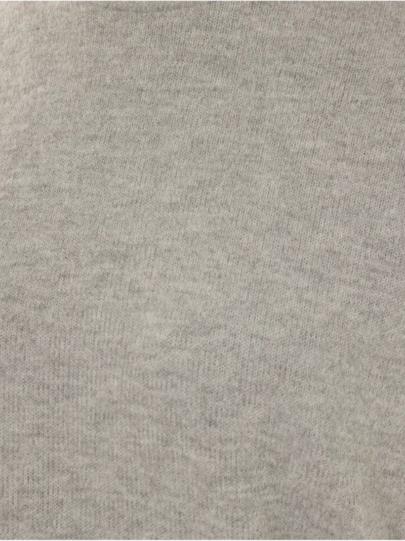 Camisola básica com caimento relaxado Cinza - Kiabi