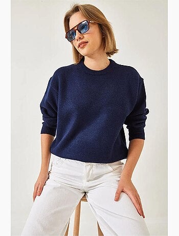 Camisola básica de gola redonda lucci