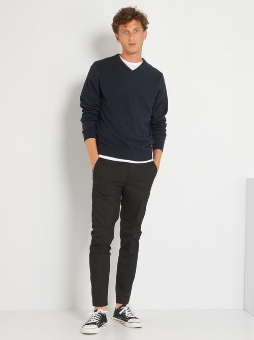 Camisola básica de malha lisa - Kiabi