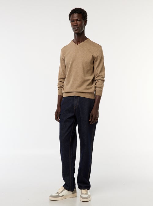 Camisola básica de malha lisa - Kiabi