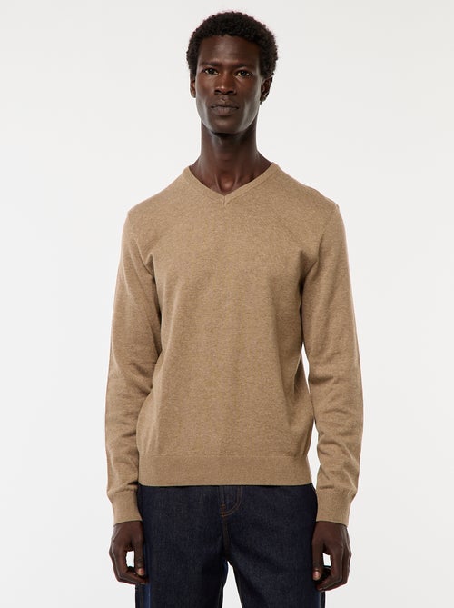 Camisola básica de malha lisa - Kiabi