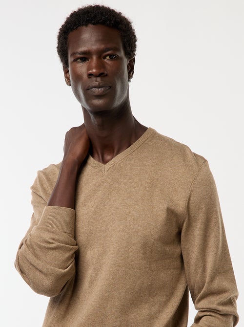 Camisola básica de malha lisa - Kiabi