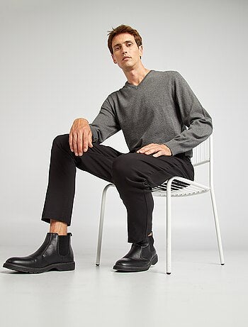 Camisola básica de malha lisa