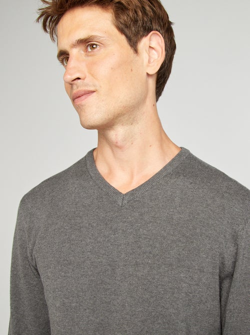 Camisola básica de malha lisa - Kiabi